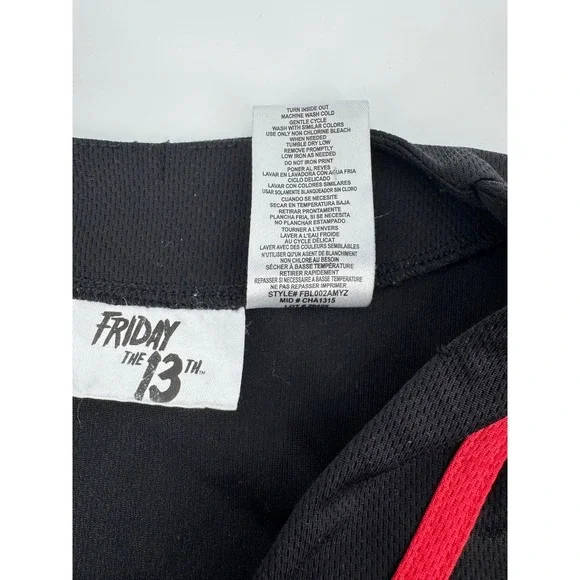 Friday the 13th Jason Vorhees Black Baseball Jersey Size L - Picture 5 of 10